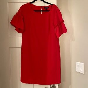Banana Republic Pink Dress with ruffle sleeves